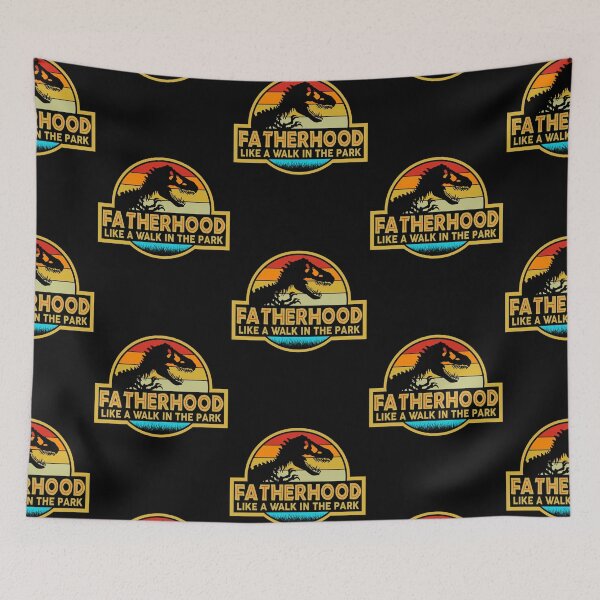 Item preview, Fatherhood Like A Walk In The Park Retro Vintage T-Rex Dinosaur Father's Day designed and sold by Kianna Stanton.