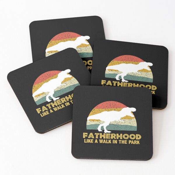 Item preview, Fatherhood Like A Walk In The Park Retro Vintage T-Rex Dinosaur Father's Day designed and sold by Kianna Stanton.
