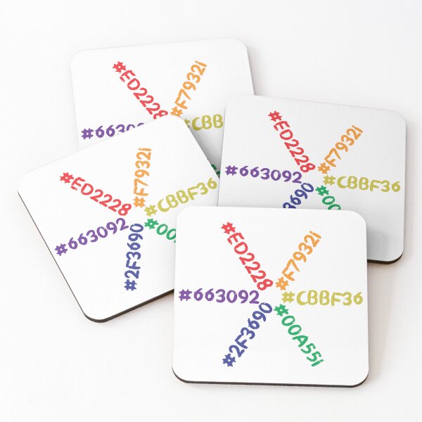 Item preview, Rainbow Hex Code Flower designed and sold by amandartwork.