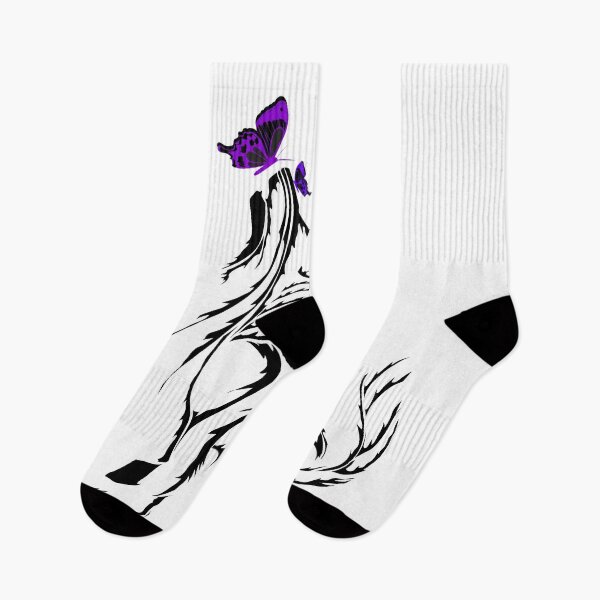 Item preview, Black Wolf And Butterfly Tattoo  designed and sold by vogowa.