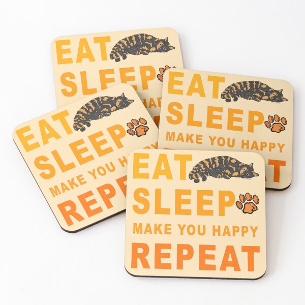 Item preview, Eat Sleep Make You Happy Repeat designed and sold by TheBigShop1.