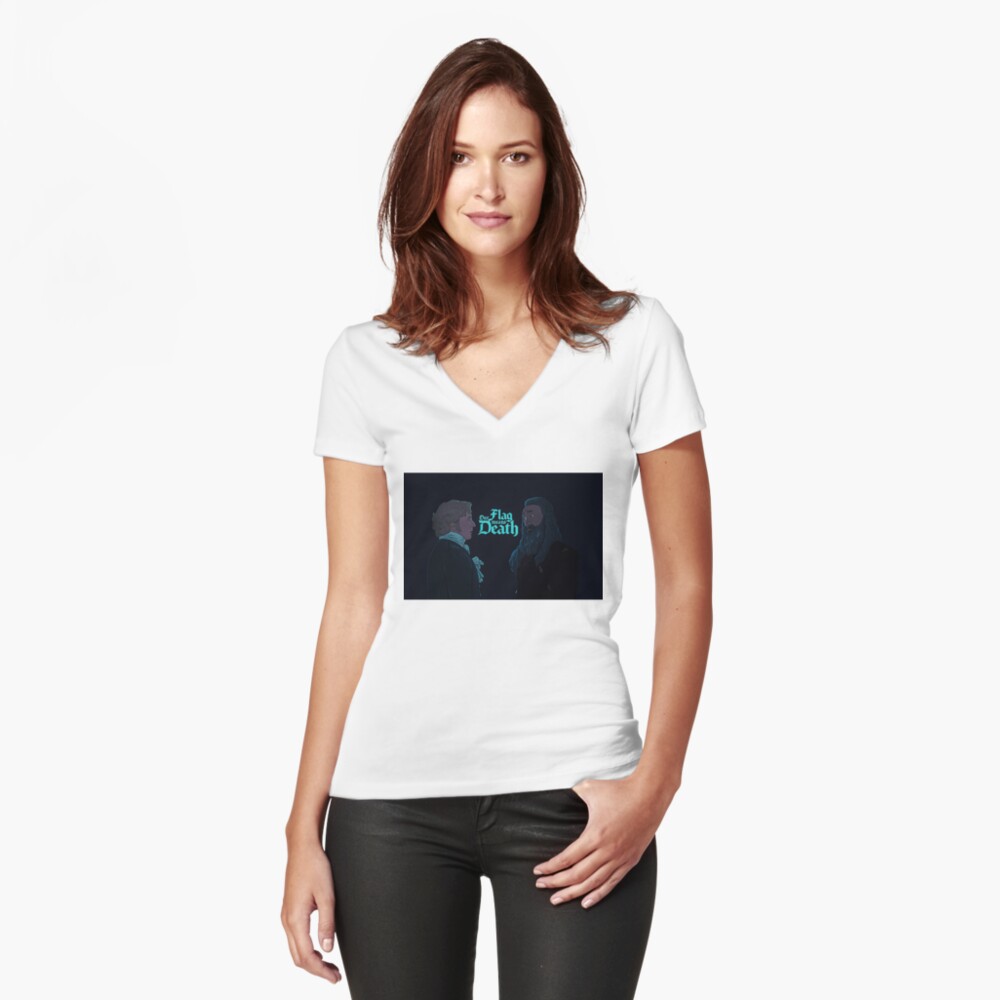 Item preview, Fitted V-Neck T-Shirt designed and sold by mollyesymms.