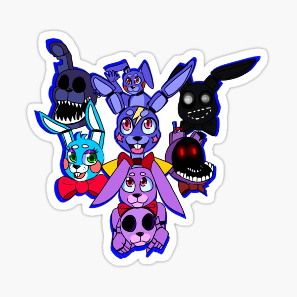 Glamrock Bonnie in 2023  Happy tree friends, Fnaf drawings, Fnaf art