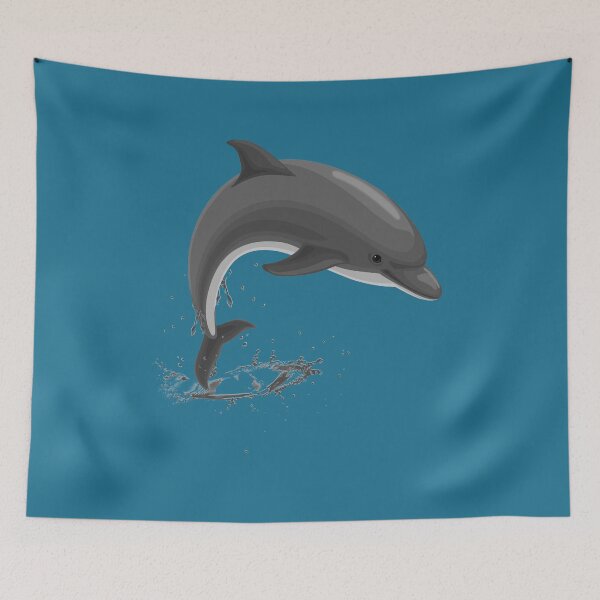 Item preview, Cute Jumping dolphin  designed and sold by TipTopTapo.