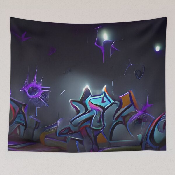 Item preview, AI Generated Art, Stars are only visible in darkness graffiti  designed and sold by ACC .
