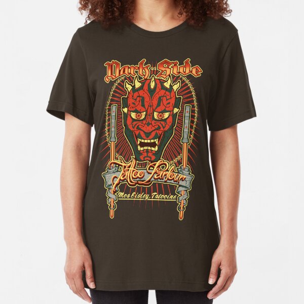 Dark Side Tattoo Parlour Slim Fit T-Shirt