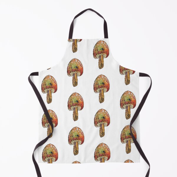 Item preview, Red and Orange Mushroom Watercolor designed and sold by CurlyClaraBelle.