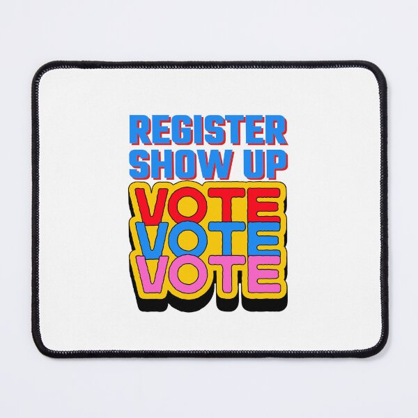 Item preview, Register Show Up Vote Blue Letters designed and sold by Magicalair.