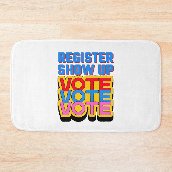 Item preview, Register Show Up Vote Blue Letters designed and sold by Magicalair.