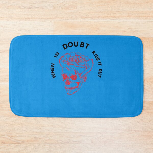Item preview, Cool Skull&x27;s Design 9 - When In Doubt, Ride It Out! Sticker designed and sold by AbhinValada.