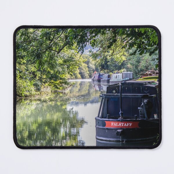 Item preview, Narrowboats moored on the Grand Union canal at Dudswell designed and sold by Kevin Hellon.