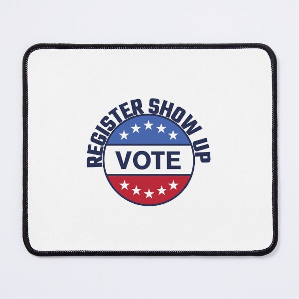 Item preview, Register Show Up Vote Blue Letters designed and sold by Magicalair.