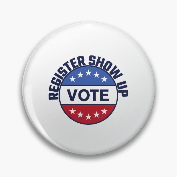 Item preview, Register Show Up Vote Blue Letters designed and sold by Magicalair.