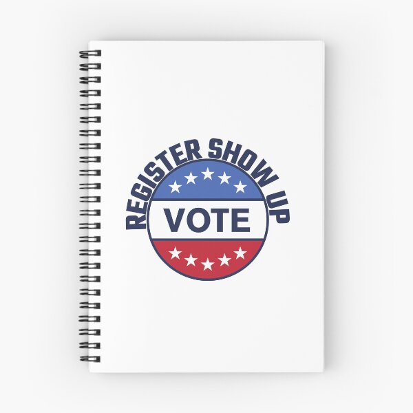 Item preview, Register Show Up Vote Blue Letters designed and sold by Magicalair.