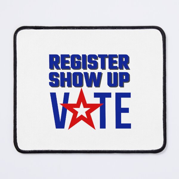 Item preview, Register Show Up Vote Blue Letters designed and sold by Magicalair.