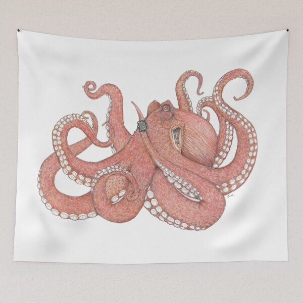 Item preview, Octopus Wearing a Dive Computer designed and sold by JimsBirds.