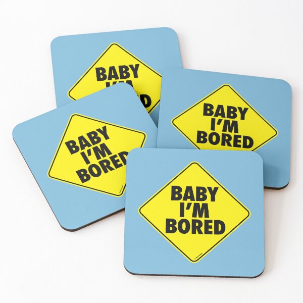 Item preview, BABY I’M BORED! Parody of “Baby on board” designed and sold by ajhajh.