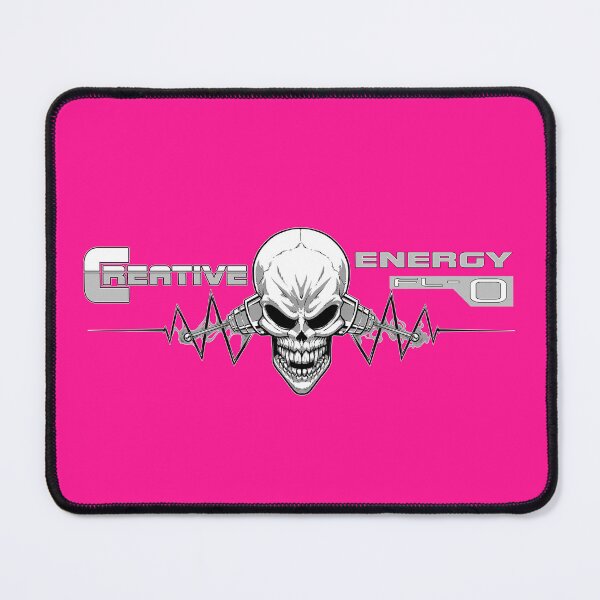 Item preview, WEIRDO - Creative Energy Flo - Skull - Black and White - Hot Pink designed and sold by hector2ortega.