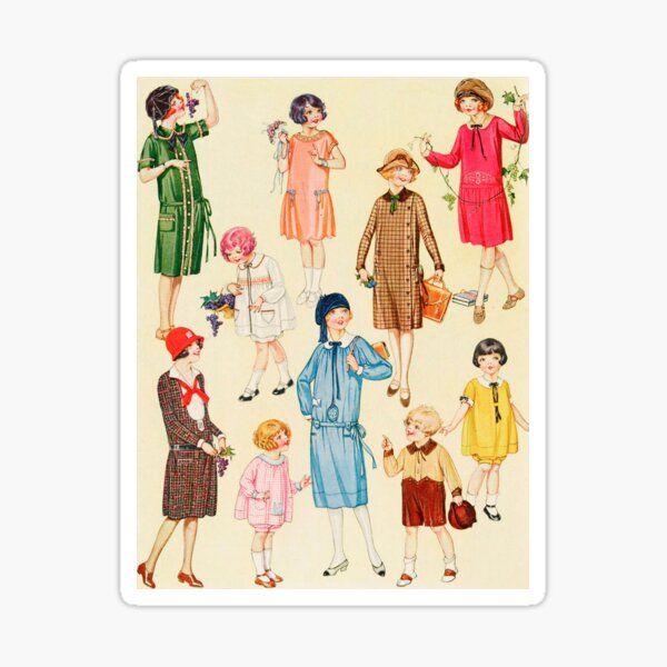 Item preview, Delineator Vintage Kids Fashion Illustrations 1924 designed and sold by LoveSeasonz.