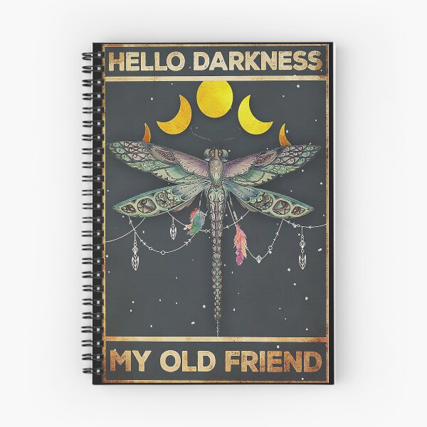 Item preview, Dragonfly Hello Darkness My Old Friend designed and sold by aMatilda1989.