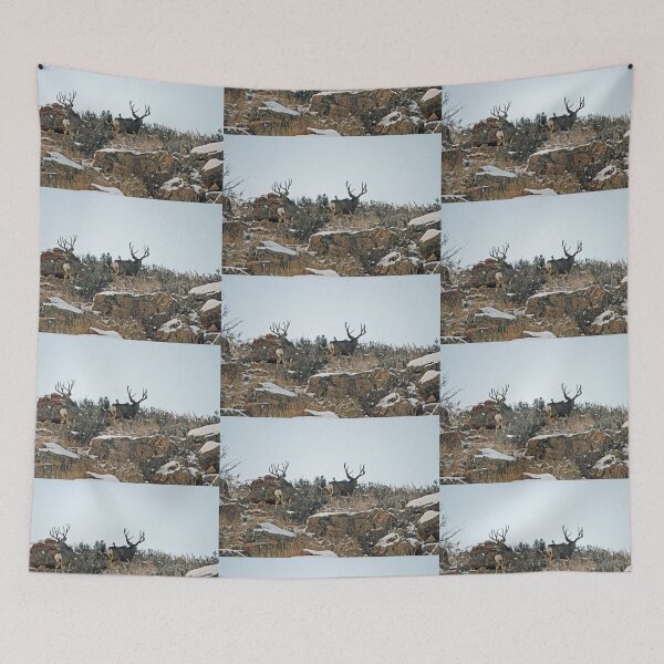 Item preview, Mule deer bucks first snow designed and sold by Saltypro.