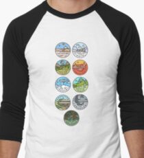 Star Wars Planets Men's Baseball ¾ T-Shirt