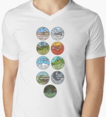 Star Wars Planets Men's V-Neck T-Shirt
