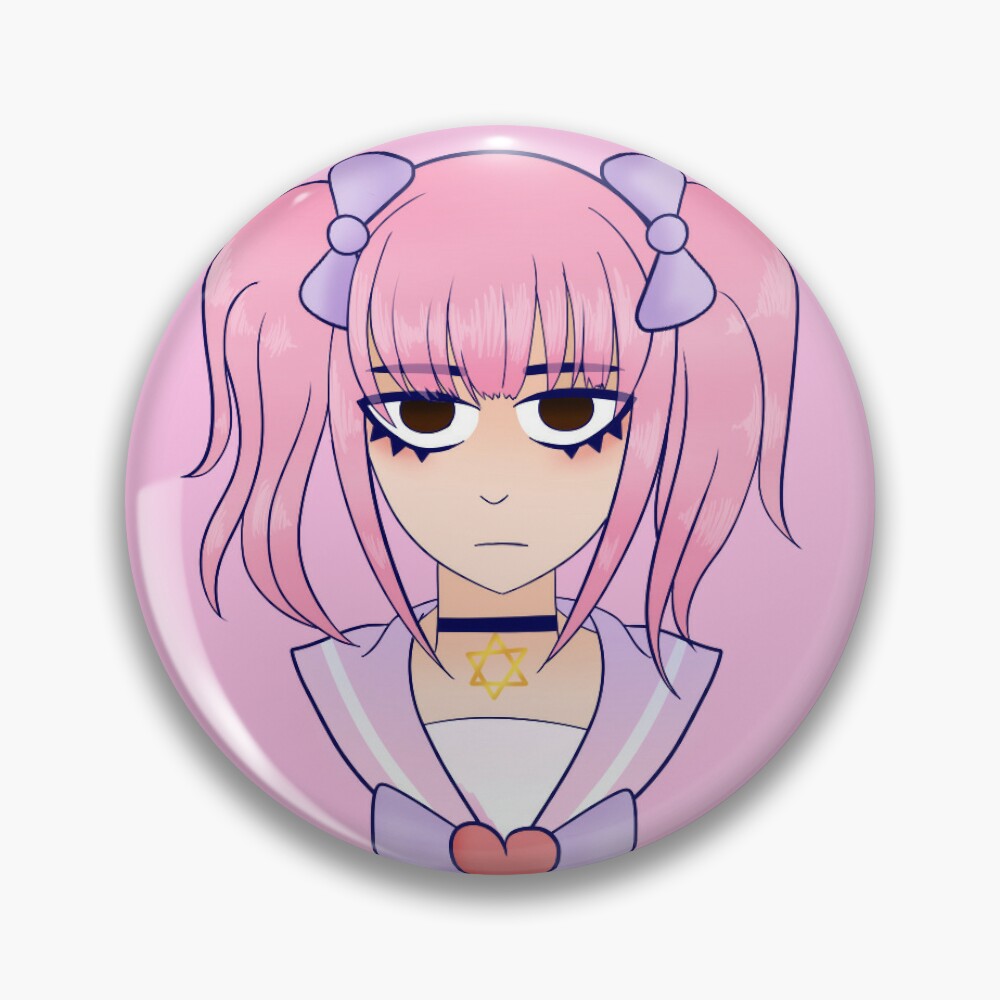 Menhera chan peeker - Peeking anime girl Sticker for Sale by giftycat