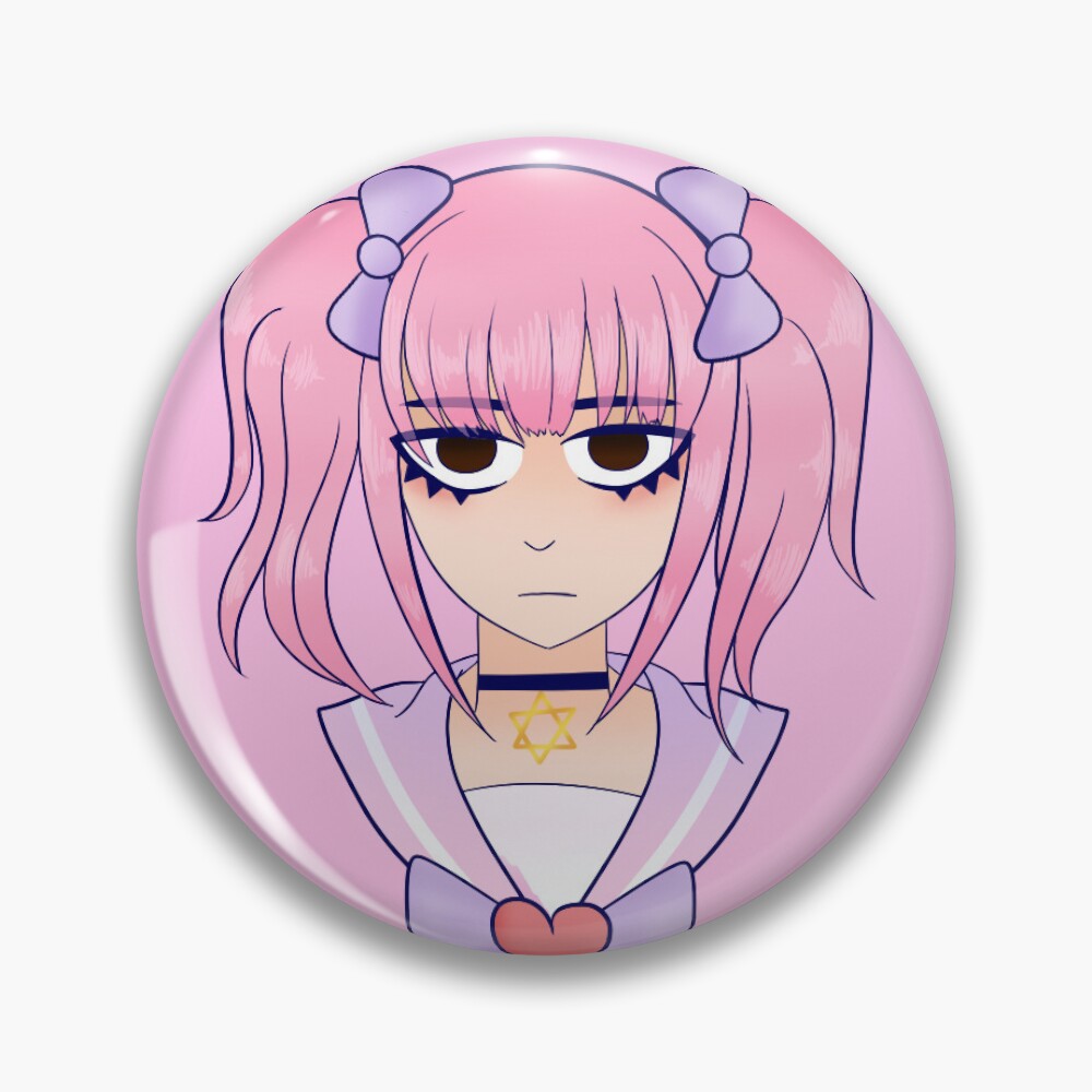 Menhera chan peeker - Peeking anime girl Sticker for Sale by giftycat