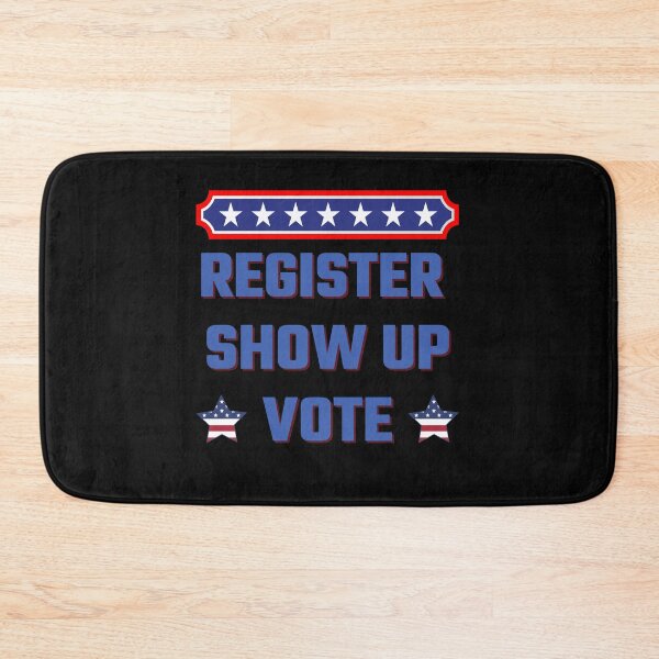 Item preview, Register Show Up Vote Blue Letters designed and sold by Magicalair.