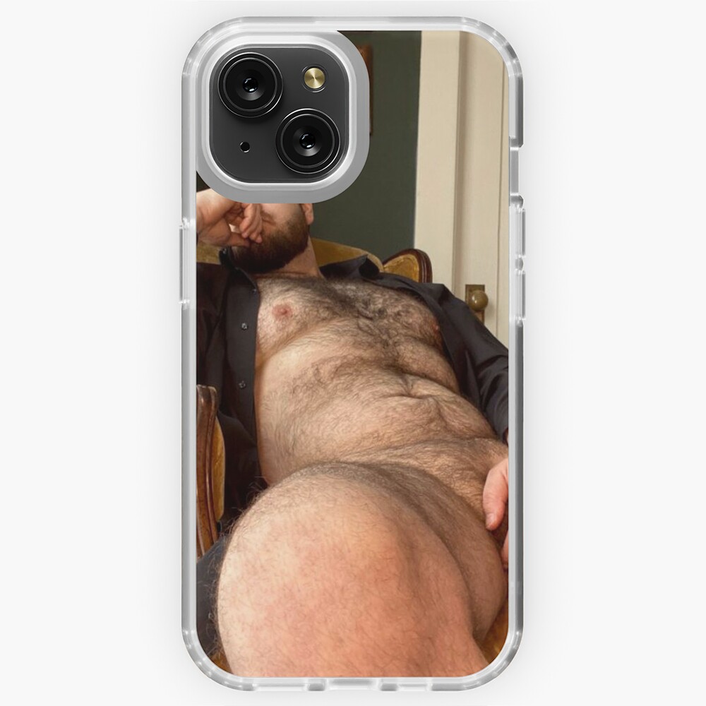 Sexy hairy and chubby gay bear man, erotic male nude