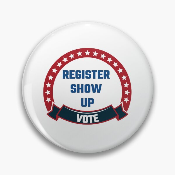 Item preview, Register Show Up Vote  Blue Letters designed and sold by Magicalair.