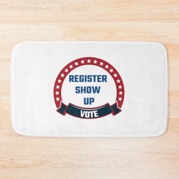 Item preview, Register Show Up Vote  Blue Letters designed and sold by Magicalair.