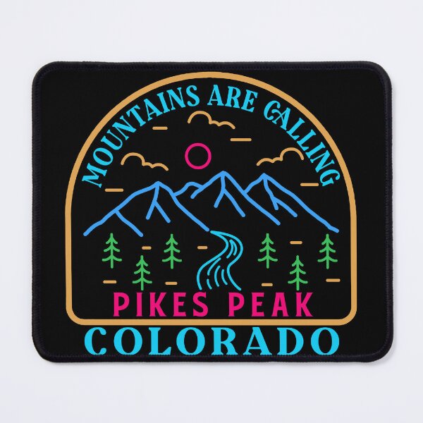 Item preview, Pikes peak Colorado- line art designed and sold by Nature-mark.