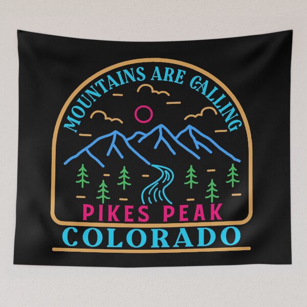 Item preview, Pikes peak Colorado- line art designed and sold by Nature-mark.