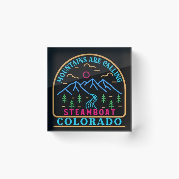 Item preview, Steamboat Colorado- line art designed and sold by Nature-mark.
