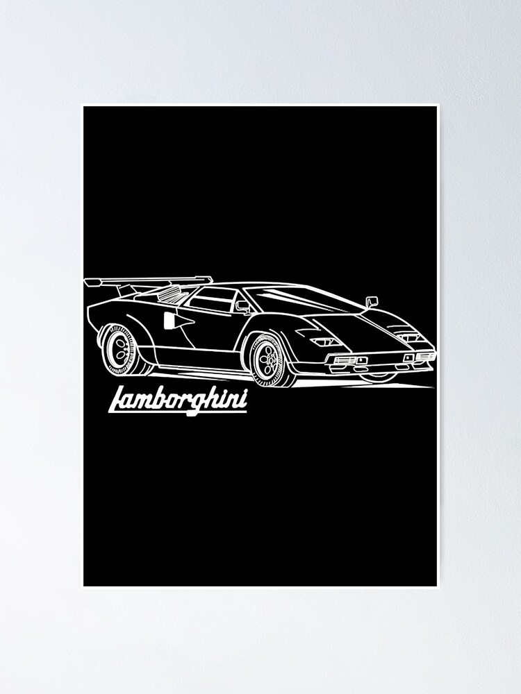 Countach logo " Poster for Sale by AmandaLuca3163 Redbubble