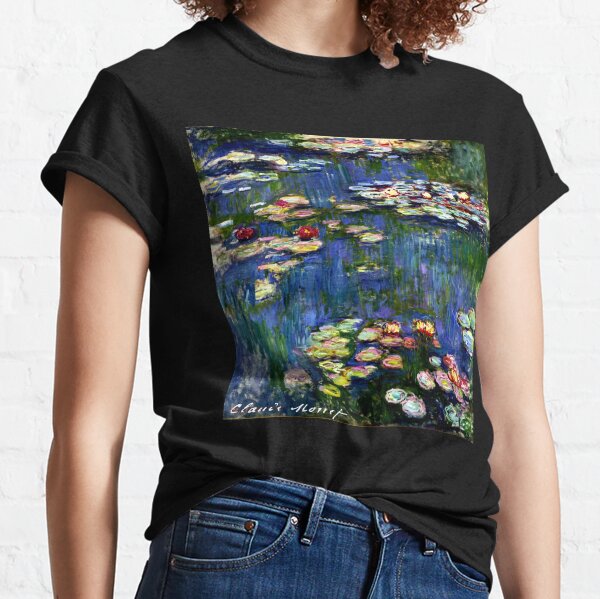 Claude Monet - Water Lilies -  Iconic Image of Impressionism Classic T-Shirt