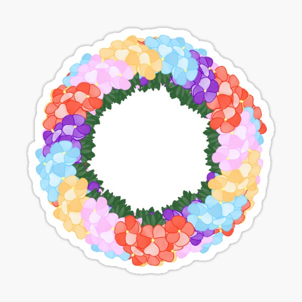 Flower Wreath Sticker