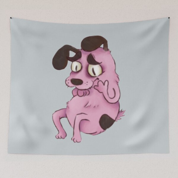 Item preview, cute and full of courage, courage the cowardly dog   designed and sold by AaliyahKing52.
