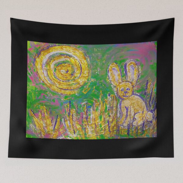 Item preview, Rainbow Bunny designed and sold by craftsbydaphy.
