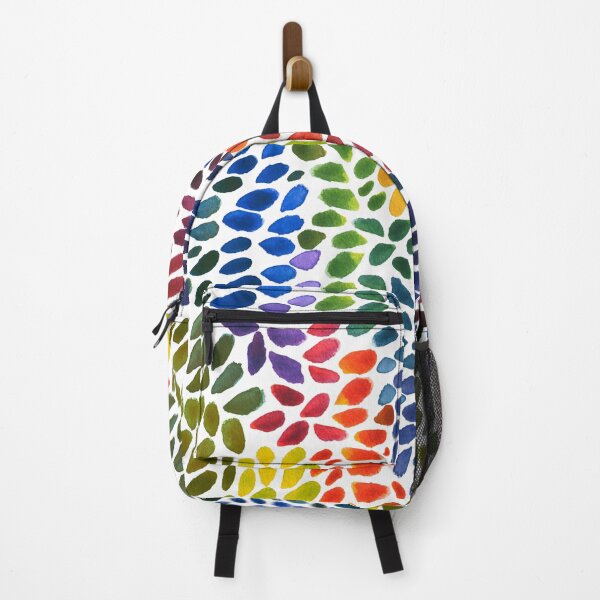 Item preview, Rainbow Spots Print on White, Rainbow Print, Pride Print, Watercolor Print, Multicolor Print designed and sold by PinHookPrincess.