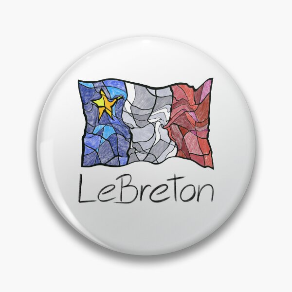 Item preview, Acadian Flag pastel liquid mosaic LeBreton  - Drapeau acadien mosaïque liquide pastel vitrail LeBreton designed and sold by ColoursOfFrance.