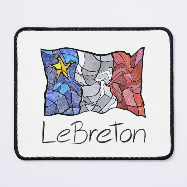 Item preview, Acadian Flag pastel liquid mosaic LeBreton - Drapeau acadien mosaïque liquide pastel vitrail LeBreton designed and sold by ColoursOfFrance.