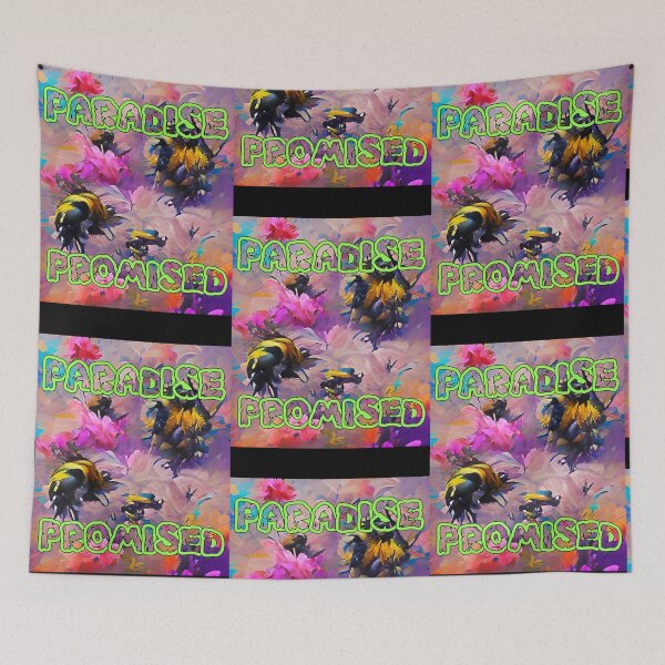 Item preview, Paradise Promised - A vibrant AI-powered graphic  designed and sold by AmandaLuca3163.
