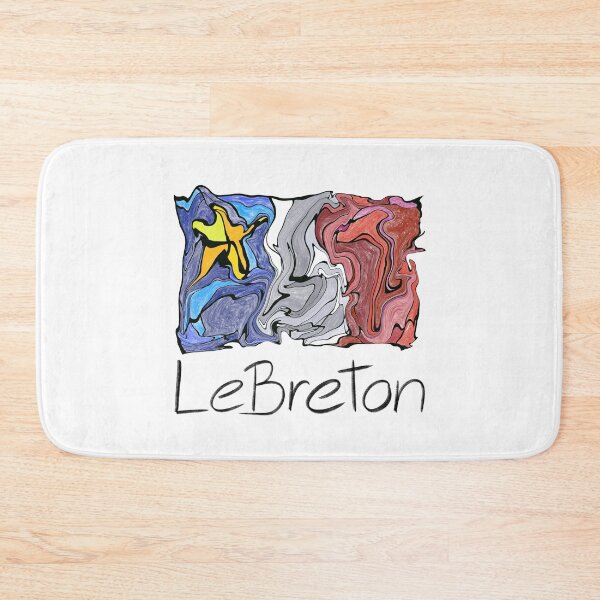 Item preview, Acadian Flag pastel liquid mosaic LeBreton - Drapeau acadien mosaïque liquide pastel vitrail LeBreton designed and sold by ColoursOfFrance.