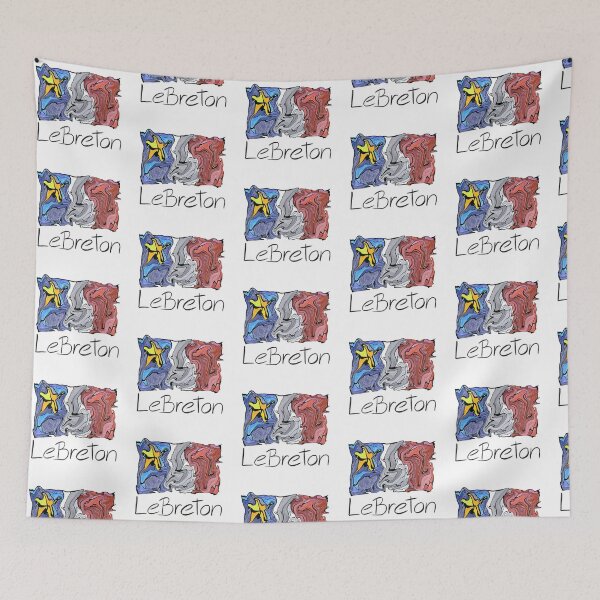 Item preview, Acadian Flag pastel liquid mosaic LeBreton - Drapeau acadien mosaïque liquide pastel vitrail LeBreton designed and sold by ColoursOfFrance.