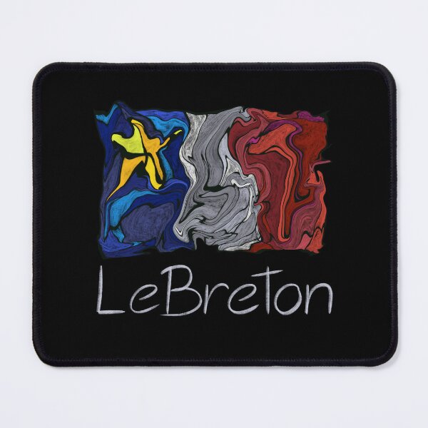 Item preview, Acadian Flag pastel liquid mosaic LeBreton - Drapeau acadien mosaïque liquide pastel vitrail LeBreton designed and sold by ColoursOfFrance.