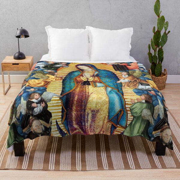 Item preview, Our Lady of Guadalupe Virgin Mary and Angels designed and sold by hispanicworld.