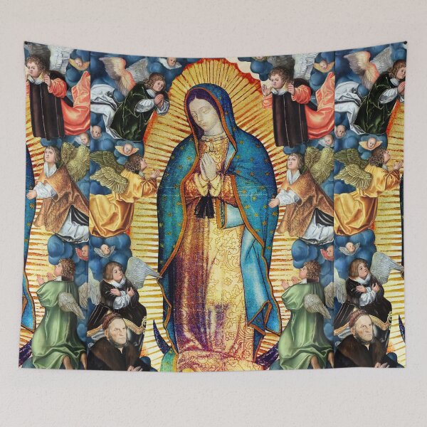 Item preview, Our Lady of Guadalupe Virgin Mary and Angels designed and sold by hispanicworld.